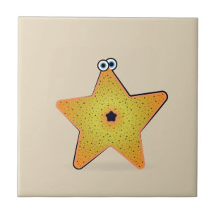 Cartoon Starfish Fliese