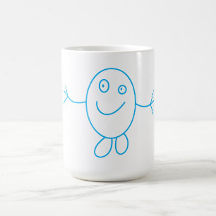 Cartoon Stick Man Tasse