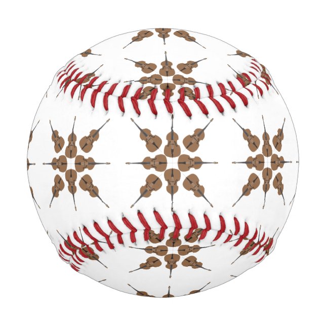 Cartoon Stil Doppelblass Hintergrund Baseball (Vorderseite)