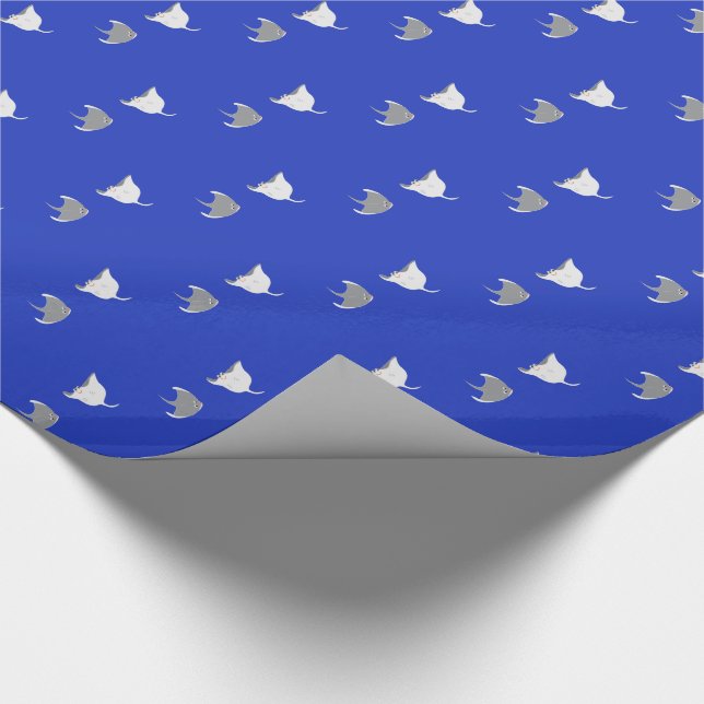 Cartoon Stingray Pattern Geschenkpapier (Ecke)
