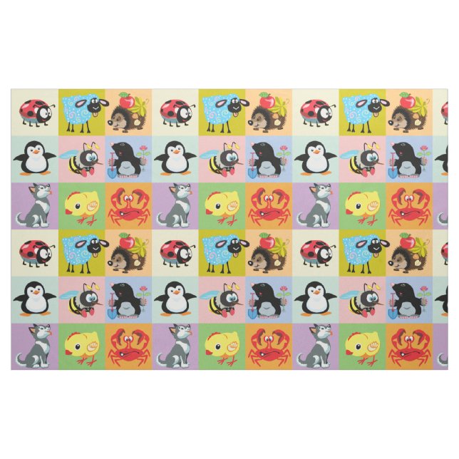 Cartoon Stoff (Fat Quarter (45,7 x 55,9 cm))