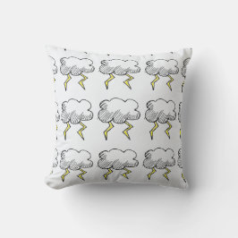 Cartoon Storm Cloud Rainy Day Design Kissen