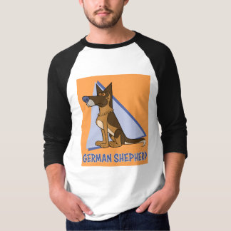 Cartoon Style German Shepherd Dog T-Shirt