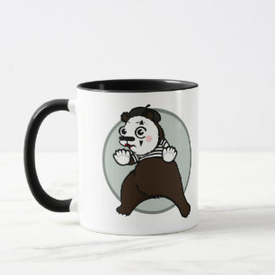 CARTOON STYLE GRIZZLY BEAR MIME RINGER TASSE