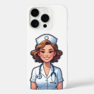 Cartoon Style Nurse - Niedlicher medizinischer Hel iPhone 16 Pro Hülle