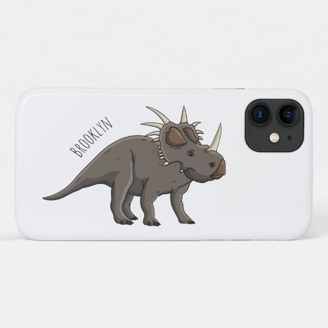 Cartoon Styracosaurus Case-Mate iPhone Hülle (Rückseite (Horizontal))