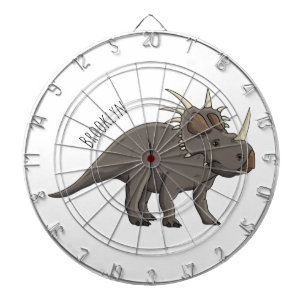 Cartoon Styracosaurus Dartscheibe
