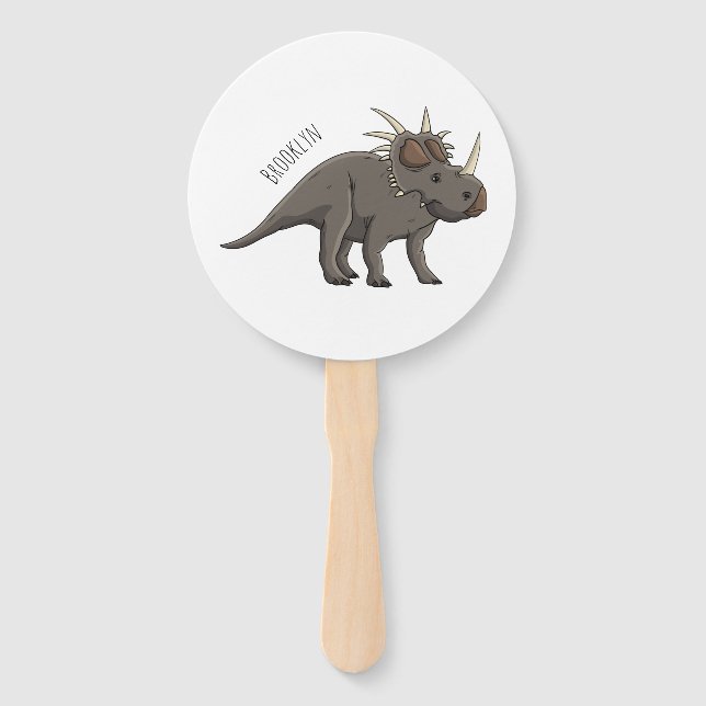 Cartoon Styracosaurus Fächer (Vorderseite)