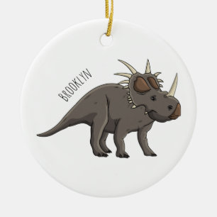 Cartoon Styracosaurus Keramik Ornament