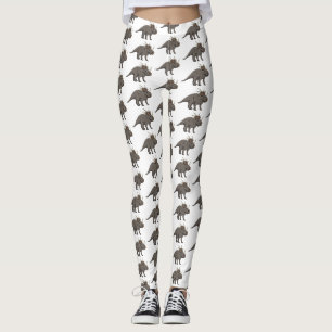Cartoon Styracosaurus Leggings