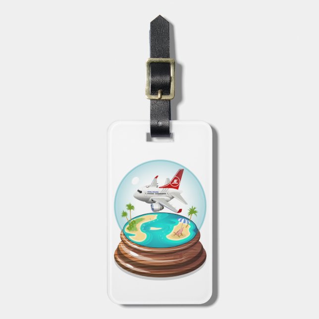 Cartoon Summer Cristal Ball Gepäckanhänger (Vorderseite vertikal)