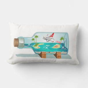 Cartoon Summer Cristal Ball Lendenkissen