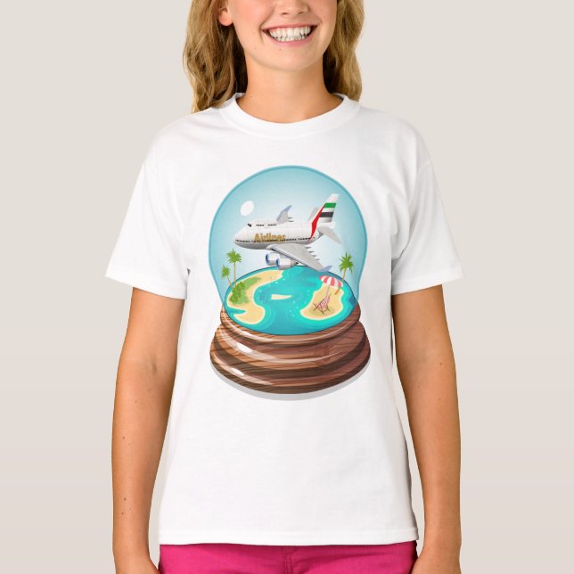 Cartoon Summer Cristal Ball T-Shirt (Vorderseite)