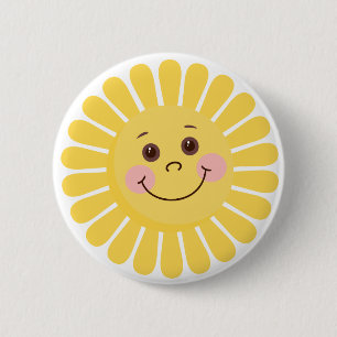 Cartoon Sun Button