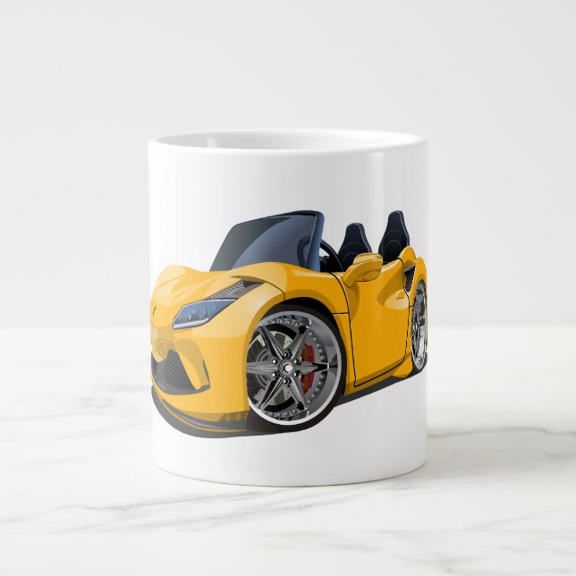 Cartoon Supercar Jumbo-Tasse (Vorderseite)