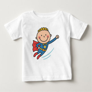 Cartoon Superhero Boy Flying Kids T - Shirt
