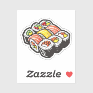 Cartoon Sushi Aufkleber