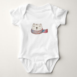 Cartoon süße Tier Aquarell Baby Strampler