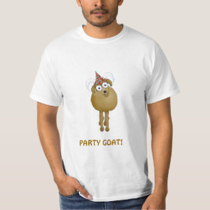 Cartoon-T - Shirt der Party-Ziege (alte Ziege)