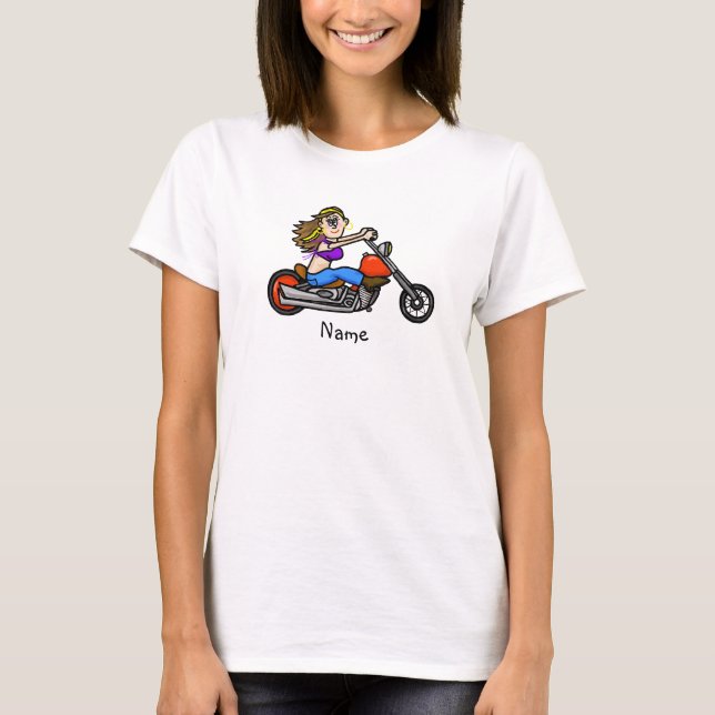 Cartoon T - Shirt für Motorräder (Vorderseite)