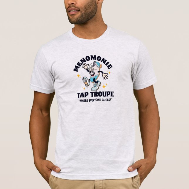 Cartoon Tap Troupe Logo - Dark Font T-Shirt (Vorderseite)