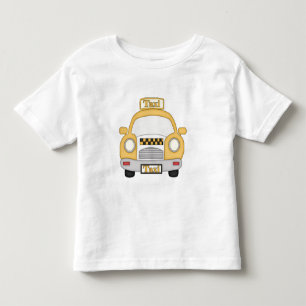 Cartoon Taxi Kindermädchen T - Shirt
