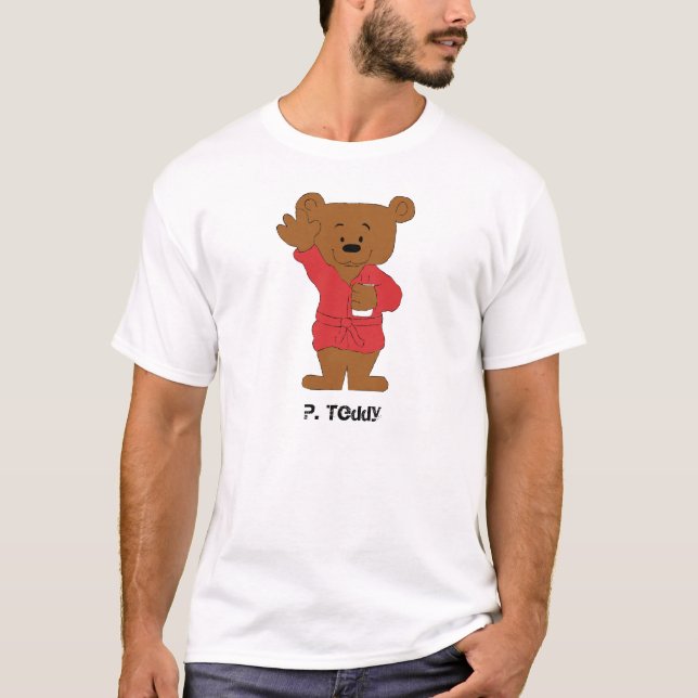 Cartoon Teddy Bear P Diddy Fan T-Shirt (Vorderseite)
