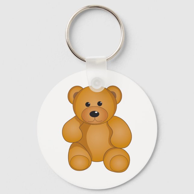 Cartoon Teddy Design Schlüsselanhänger (Vorderseite)