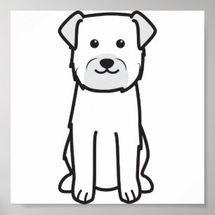 Cartoon Terrier Dog Poster