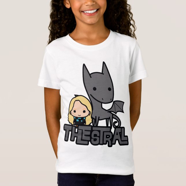 Cartoon Thestral und Luna-Charakter-Kunst T-Shirt (Vorderseite)