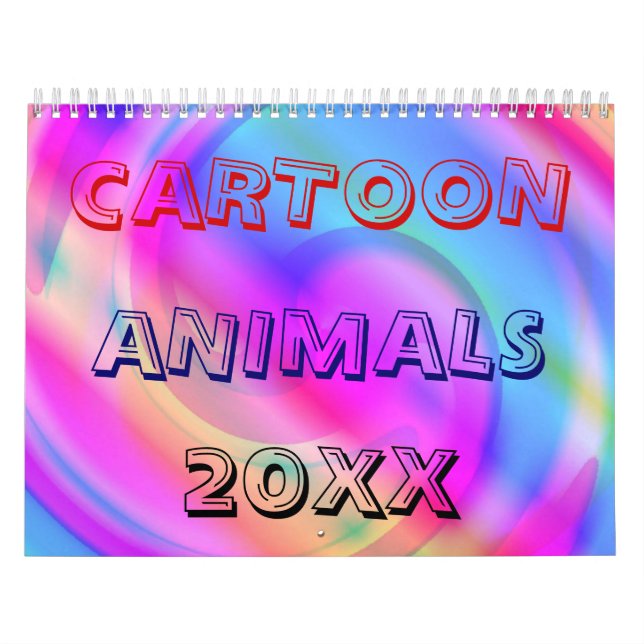Cartoon Tiere 20XX Kalender (Titelbild)