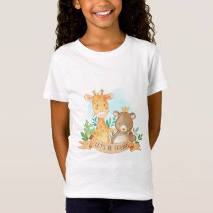 Cartoon Tiere Freundschaft T-Shirt