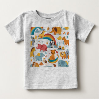 Cartoon Tierische T - Shirt für Kinder