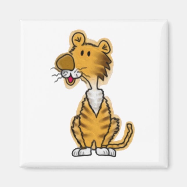 Cartoon Tiger Magnet (Vorne)