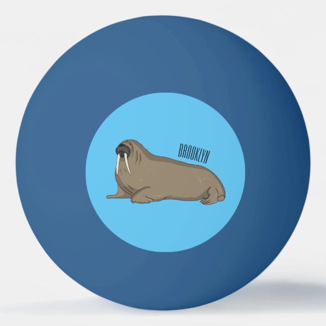 Cartoon Tischtennisball (Vorderseite)