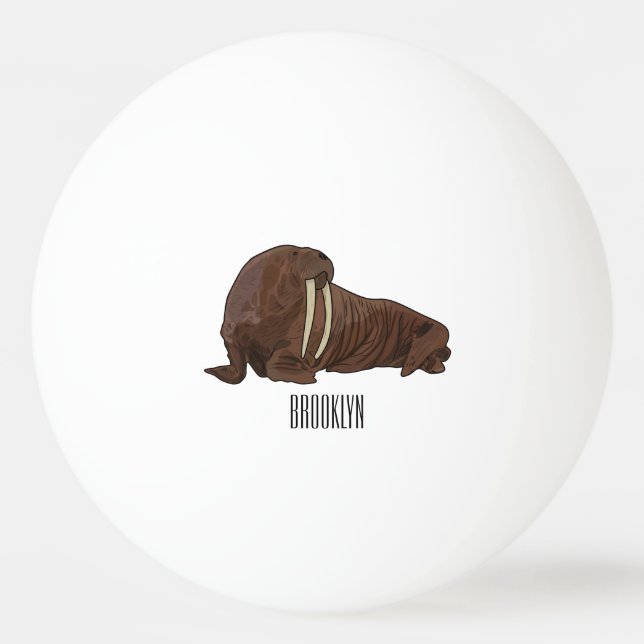Cartoon Tischtennisball (Vorderseite)