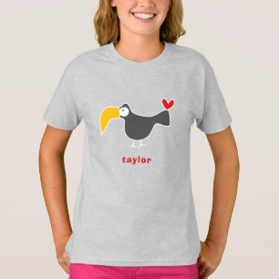 Cartoon Toucan Kid Niedlich Fun Custom Gift T - Sh T-Shirt