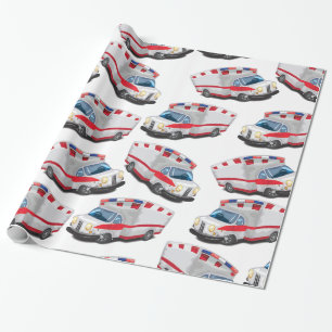 Cartoon Toy Ambulances Geschenkpapier