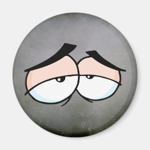 Cartoon traurige Augen Magnet