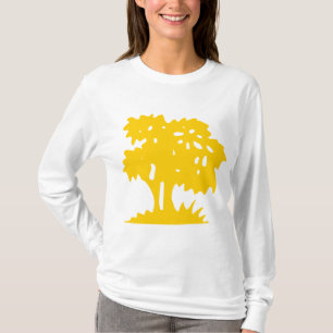 Cartoon Tree - Amber T-Shirt