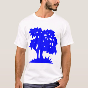 Cartoon Tree - Blue T-Shirt