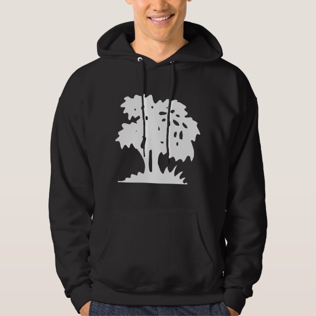 Cartoon Tree - White Hoodie (Vorderseite)
