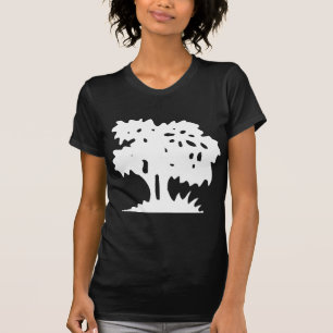 Cartoon Tree - White T-Shirt