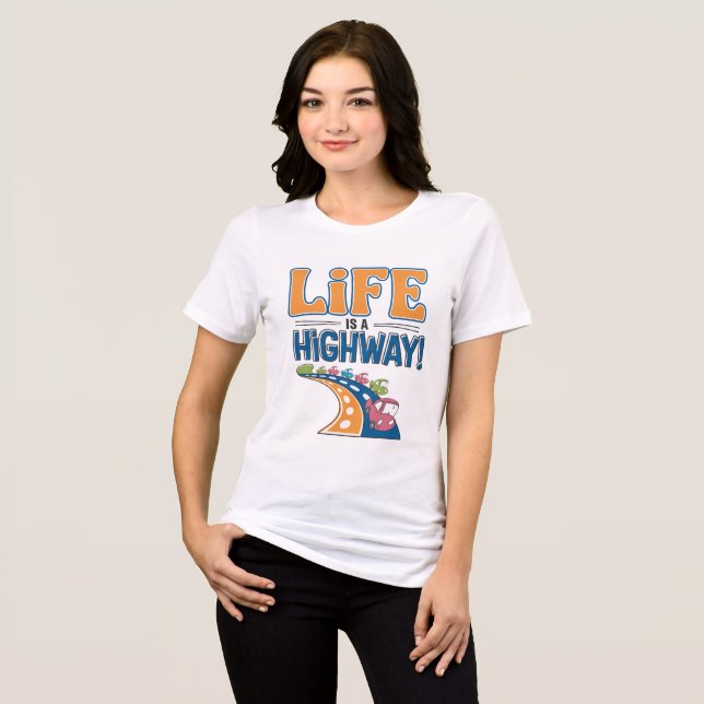 Cartoon Tri-Blend Shirt (Vorderseite voll)