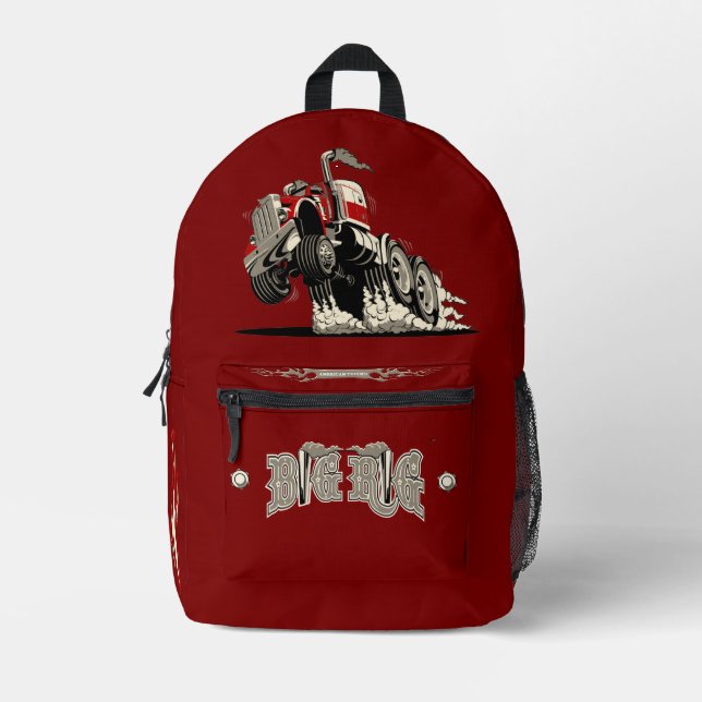 Cartoon truxk bedruckter rucksack (Vorderseite)