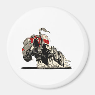 Cartoon truxk magnet