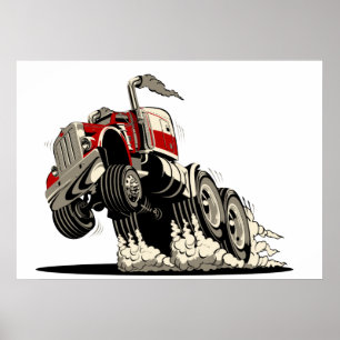 Cartoon truxk poster