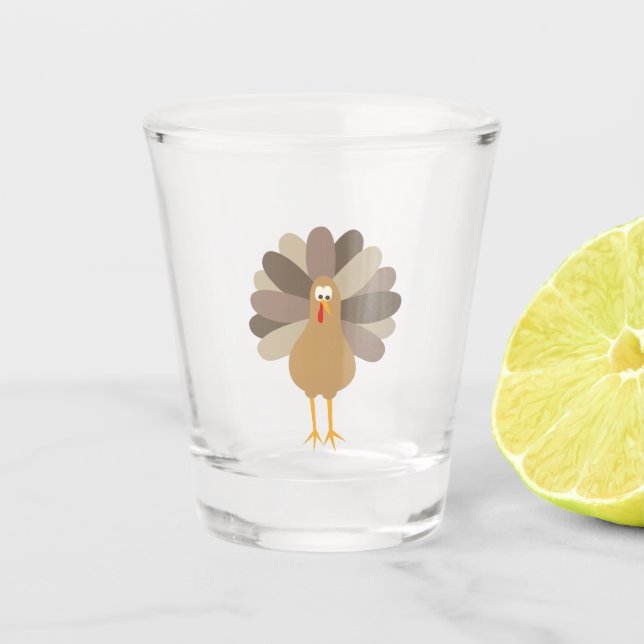 Cartoon Türkei Schnapsglas (Vorderseite)