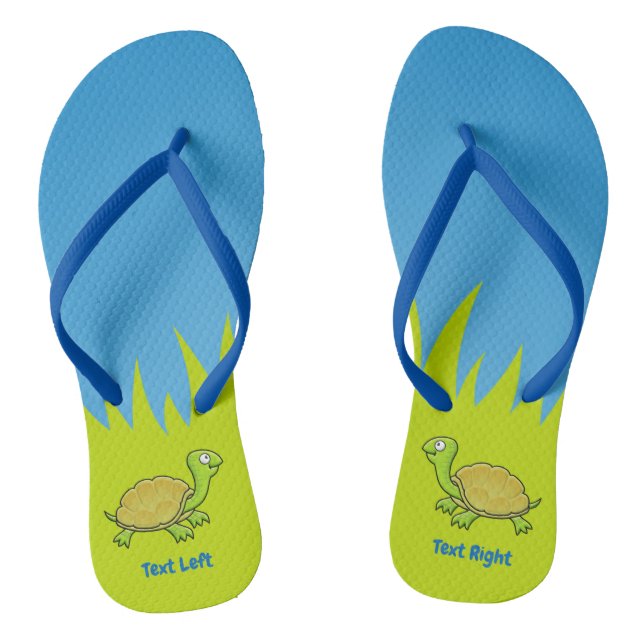 Cartoon Turtle Flip Flops (Fußbett)