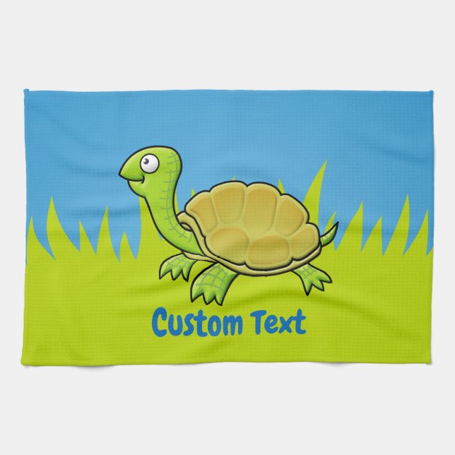 Cartoon Turtle Geschirrtuch (Horizontal)